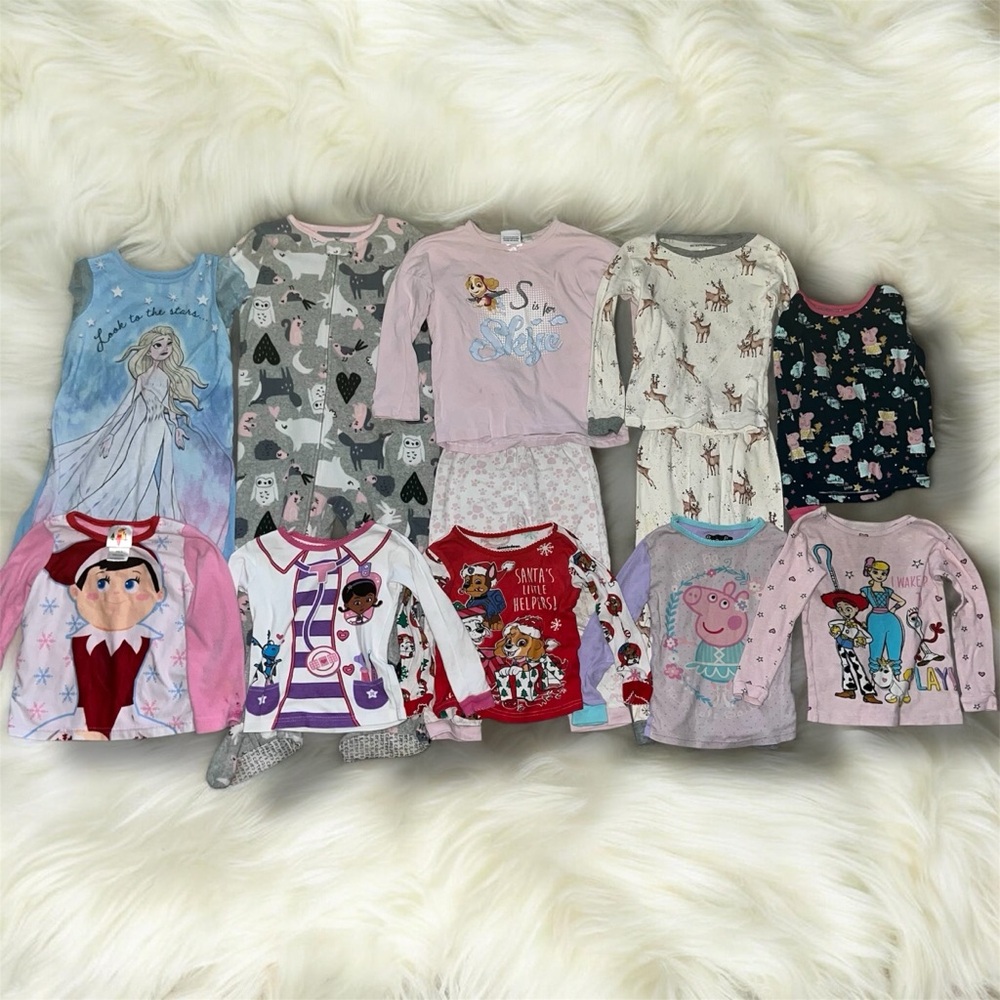 12pc Girls PJ Lot Size 4T
